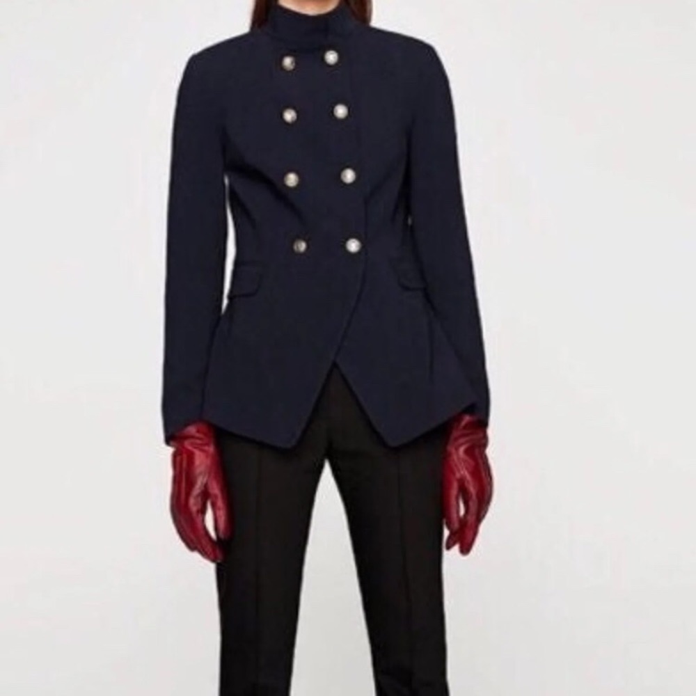 Zara Navy Blazer NWT
